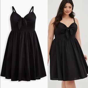 TORRID TIE-FRONT MINI SKATER DRESS
